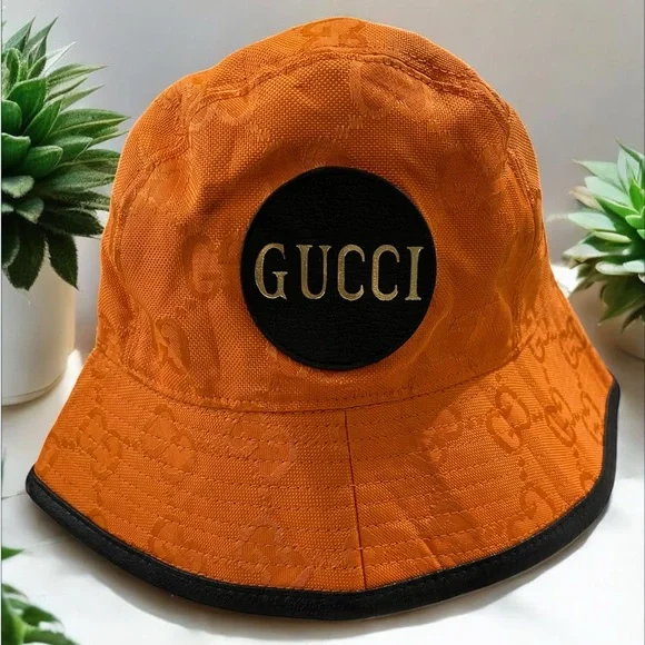 Gucci | Accessories | Gucci Vibrant Orange Wool Hat Original  Orange Gucci hat AUTHENTIC main image 0